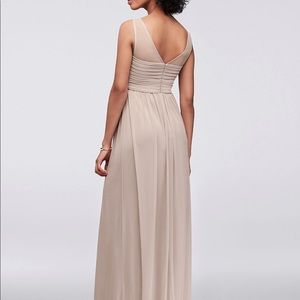 David’s Bridal champagne dress